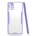 BUĞZ Samsung Galaxy A71 Kılıf Platin Silikon - Lila