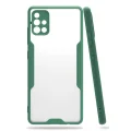 BUĞZ Samsung Galaxy A71 Kılıf Platin Silikon - Yeşil