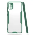 BUĞZ Samsung Galaxy A71 Kılıf Platin Silikon - Yeşil
