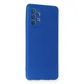BUĞZ Samsung Galaxy A72 Kılıf First Silikon - Mavi