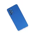 BUĞZ Samsung Galaxy A72 Kılıf First Silikon - Mavi