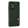 BUĞZ Samsung Galaxy A72 Kılıf Loop Deri Silikon - Yeşil