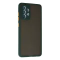 BUĞZ Samsung Galaxy A72 Kılıf Montreal Silikon Kapak - Koyu Yeşil