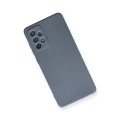 BUĞZ Samsung Galaxy A72 Kılıf Nano İçi Kadife Silikon - Gri