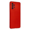 BUĞZ Samsung Galaxy A73 5g Kılıf Nano İçi Kadife Silikon - Kırmızı
