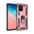 BUĞZ Samsung Galaxy A91 / S10 Lite Kılıf Sofya Yüzüklü Silikon Kapak - Rose