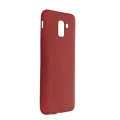 BUĞZ Samsung Galaxy J6 Kılıf First Silikon - Bordo
