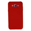 BUĞZ Samsung Galaxy J7 Kılıf Nano İçi Kadife Silikon - Kırmızı