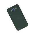 BUĞZ Samsung Galaxy J7 Kılıf Nano İçi Kadife Silikon - Koyu Yeşil