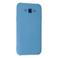 BUĞZ Samsung Galaxy J7 Kılıf Nano İçi Kadife Silikon - Mavi
