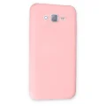 BUĞZ Samsung Galaxy J7 Kılıf Nano İçi Kadife Silikon - Pudra