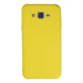 BUĞZ Samsung Galaxy J7 Kılıf Nano İçi Kadife Silikon - Sarı