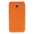BUĞZ Samsung Galaxy J7 Kılıf Nano İçi Kadife Silikon - Turuncu