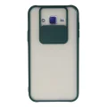 BUĞZ Samsung Galaxy J7 Kılıf Palm Buzlu Kamera Sürgülü Silikon - Yeşil