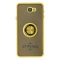 BUĞZ Samsung Galaxy J7 Prime Kılıf Montreal Yüzüklü Silikon Kapak - Sarı