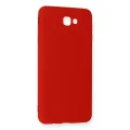 BUĞZ Samsung Galaxy J7 Prime Kılıf Nano İçi Kadife Silikon - Kırmızı