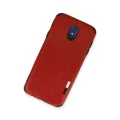 BUĞZ Samsung Galaxy J7 Pro / J730 Kılıf Loop Deri Silikon - Kırmızı