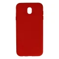 BUĞZ Samsung Galaxy J7 Pro / J730 Kılıf Nano İçi Kadife Silikon - Kırmızı