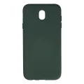 BUĞZ Samsung Galaxy J7 Pro / J730 Kılıf Nano İçi Kadife Silikon - Koyu Yeşil