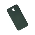 BUĞZ Samsung Galaxy J7 Pro / J730 Kılıf Nano İçi Kadife Silikon - Koyu Yeşil