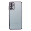 BUĞZ Samsung Galaxy M23 Kılıf Razer Lensli Silikon - Mor