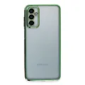 BUĞZ Samsung Galaxy M23 Kılıf Razer Lensli Silikon - Yeşil