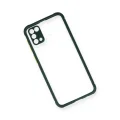 BUĞZ Samsung Galaxy M31 Kılıf Miami Şeffaf Silikon - Koyu Yeşil