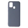 BUĞZ Samsung Galaxy M31 Kılıf Nano İçi Kadife Silikon - Gri