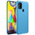 BUĞZ Samsung Galaxy M31 Kılıf Nano İçi Kadife Silikon - Mavi
