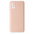BUĞZ Samsung Galaxy M31s Kılıf Nano İçi Kadife Silikon - Pudra