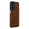 BUĞZ Samsung Galaxy M34 5g Kılıf Loop Deri Silikon - Kahverengi