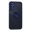 BUĞZ Samsung Galaxy M34 5g Kılıf Montreal Yüzüklü Silikon Kapak - Lacivert