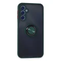 BUĞZ Samsung Galaxy M34 5g Kılıf Montreal Yüzüklü Silikon Kapak - Yeşil