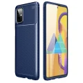 BUĞZ Samsung Galaxy M51 Kılıf Auto Focus Karbon Kapak - Lacivert
