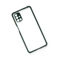 BUĞZ Samsung Galaxy M51 Kılıf Miami Şeffaf Silikon - Koyu Yeşil