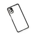 BUĞZ Samsung Galaxy M51 Kılıf Miami Şeffaf Silikon - Siyah