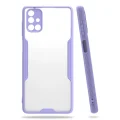 BUĞZ Samsung Galaxy M51 Kılıf Platin Silikon - Lila