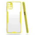 BUĞZ Samsung Galaxy M51 Kılıf Platin Silikon - Sarı