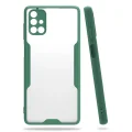 BUĞZ Samsung Galaxy M51 Kılıf Platin Silikon - Yeşil
