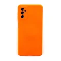 BUĞZ Samsung Galaxy M52 5g Kılıf Nano İçi Kadife Silikon - Turuncu