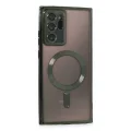 BUĞZ Samsung Galaxy Note 20 Ultra Kılıf Kross Magneticsafe Kapak - Koyu Yeşil