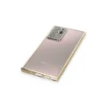 BUĞZ Samsung Galaxy Note 20 Ultra Kılıf Razer Lensli Silikon - Gold