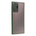 BUĞZ Samsung Galaxy Note 20 Ultra Kılıf Razer Lensli Silikon - Yeşil