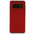 BUĞZ Samsung Galaxy S10 Plus Kılıf First Silikon - Bordo