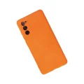 BUĞZ Samsung Galaxy S20 Fe Kılıf Nano İçi Kadife Silikon - Turuncu
