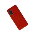 BUĞZ Samsung Galaxy S20 Kılıf Nano İçi Kadife Silikon - Kırmızı