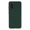 BUĞZ Samsung Galaxy S20 Kılıf Nano İçi Kadife Silikon - Koyu Yeşil