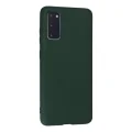 BUĞZ Samsung Galaxy S20 Kılıf Nano İçi Kadife Silikon - Koyu Yeşil