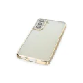 BUĞZ Samsung Galaxy S21 Fe Kılıf Razer Lensli Silikon - Gold