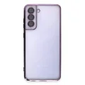 BUĞZ Samsung Galaxy S21 Fe Kılıf Razer Lensli Silikon - Mor